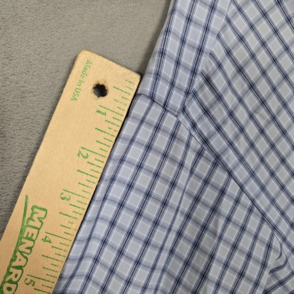 Ralph Lauren Blake shirt Large Plaid check‎ blue gray Long Sleeve button down - Picture 9 of 11